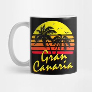 Gran Canaria Retro Sunset Mug